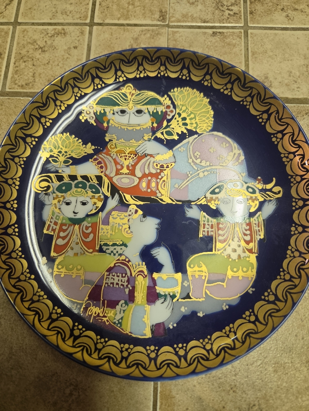 Set of 2 Rosenthal. Bjorn Winblad Aladdin Collector Plates